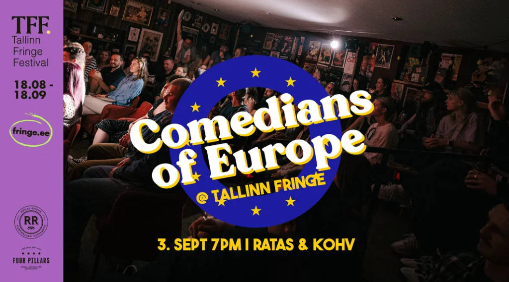Spotlight Comedy's Comedians of Europe promotional poster.