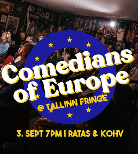Spotlight Comedy's Comedians of Europe promotional poster.