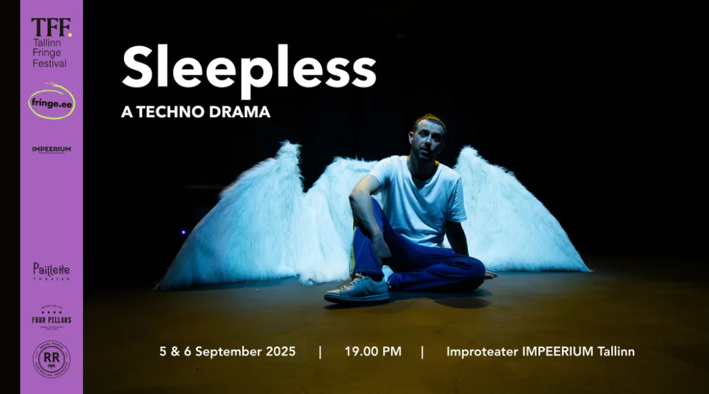 Promotional poster for Paillette Theatre's Sleepless: A Techno Drama.