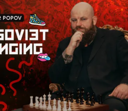 Promotional poster for Aleksandr Popov's Post-Soviet Upbringing.