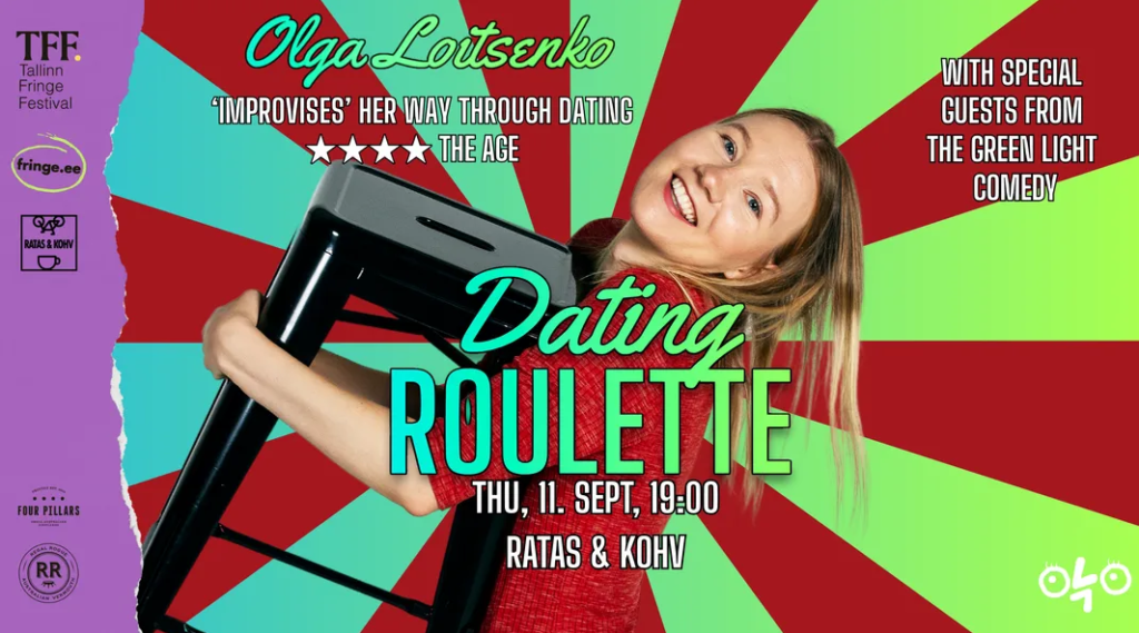 Promotional poster for Olga Loitsenko's Dating Roulette.