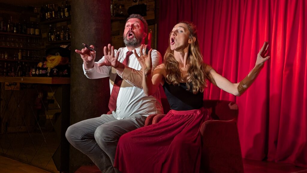 The Rhyming Rogues in Wait, What Is This? at Heldeke! during Tallinn Fringe 2026.