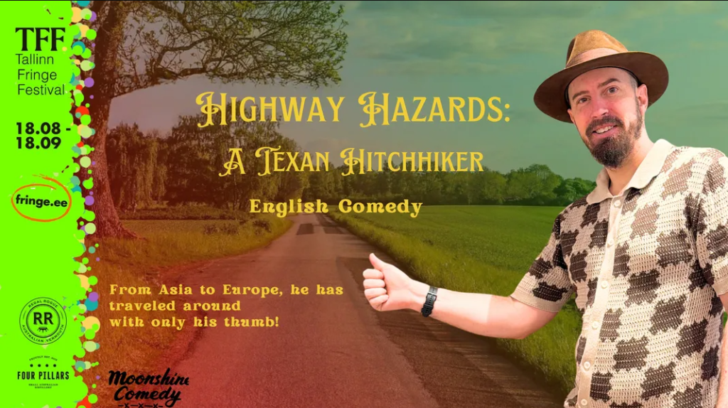Highway Hazards promo image, Tallinn Fringe Festival 2026.